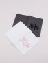2pcs Letter Embroidered Detail Passport Holder