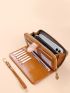 Minimalist Snap Button Purse With Wristlet