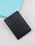 Croc Embossed Passport Case