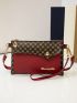 Mini Metallic Letter Decor Crossbody Bag