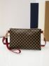 Mini Metallic Letter Decor Crossbody Bag