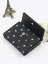 Floral Pattern Snap Button Small Purse
