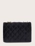 Mini Quilted Buckle Chain Shoulder Bag