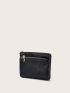Litchi Embossed Heart Decor Small Purse