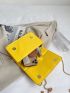 Mini Chain Decor Quilted Flap Square Bag