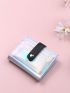 Holographic Snap Button Card Holder