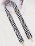 Zebra Striped Pattern Bag Strap