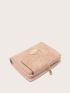 Metallic Leaf Decor Small Wallet