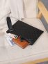 Quilted Clutch Bag With Wristlet
