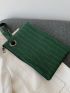Croc Embossed Clutch Bag