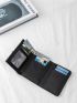 Two Tone Stitch Detail Small Wallet