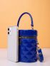 Mini Minimalist Quilted Bucket Bag