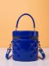Mini Minimalist Quilted Bucket Bag