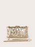 Mini Metallic Chain Box Bag