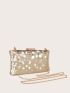 Mini Metallic Chain Box Bag