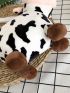3D Cow Design Crossbody Bag