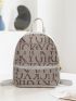 Letter Graphic Classic Backpack