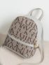 Letter Graphic Classic Backpack
