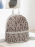 Letter Graphic Classic Backpack
