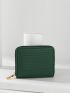 Textured Zip Small Wallet