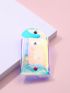 Holographic Snap Button Purse