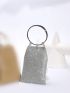 Mini Allover Rhinestone Decor Evening Bag