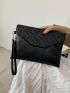 Quilted Pattern Clutch Bag