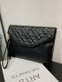 Quilted Pattern Clutch Bag