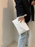 Quilted Pattern Clutch Bag