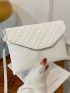 Quilted Pattern Clutch Bag