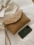 Quilted Pattern Clutch Bag