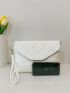 Quilted Pattern Clutch Bag
