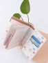 Flower & Cartoon Bear Graphic Passport Case