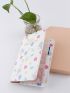 Flower & Cartoon Bear Graphic Passport Case