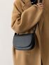 Minimalist Flap Saddle Bag