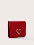 Metal Decor Small Wallet