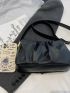Ruched Design Crossbody Bag