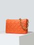 Minimalist Quilted Chain Square Bag