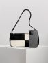 Two Tone Baguette Bag