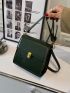 Mini Minimalist Push Lock Crossbody Bag