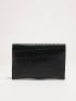 Minimalist Croc Embossed Envelope Bag