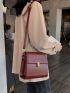 Mini Minimalist Push Lock Crossbody Bag