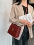 Mini Minimalist Push Lock Crossbody Bag