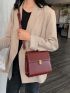 Mini Minimalist Push Lock Crossbody Bag