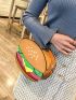 Hamburger Design Chain Novelty Bag