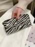 Zebra Striped Pattern Long Wallet