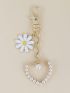 Flower & Heart Decor Bag Charm