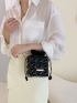 Mini Quilted Drawstring Bucket Bag