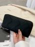 Minimalist Braided Design Long Wallet