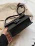 Mini Buckle Decor Flap Square Bag